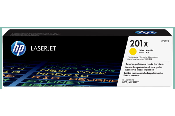 HP Toner-Modul 201X yellow CF402X CLJ Pro M252/MFP277 2300 S.