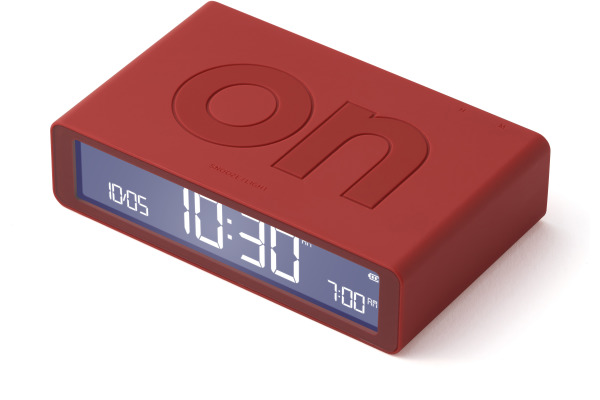 LEXON Wecker Flip Classic LR157R9 rot, USB-C