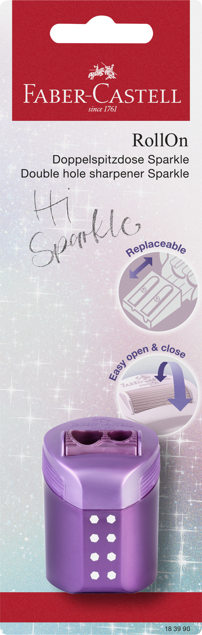 FABER-CA. Doppelspitzer 183990 RollOn Sparkle sortiert