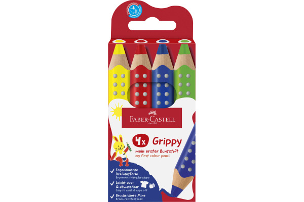 FABER-CA. Farbstifte Grippy 110701 4 Farben