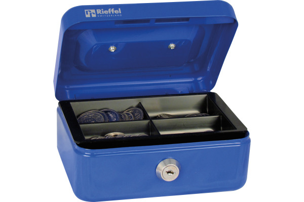 RIEFFEL Geldkassette Valorit A19085 7x15,3x12cm blau