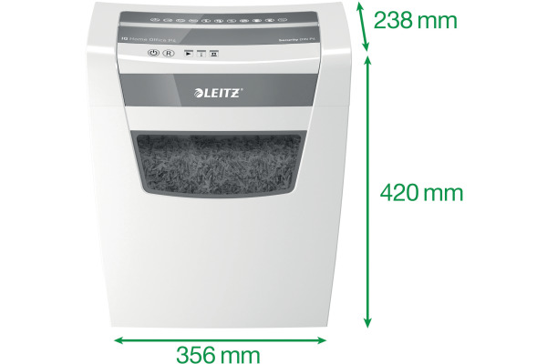 LEITZ Aktenvernichter IQ 80090000 Home Office, P-4, 23lt