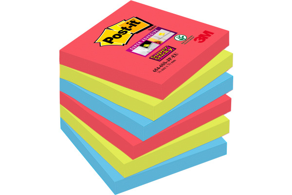 POST-IT Z-Notes Playful 76x76mm R3306SSPL 3-farbig ass. 6x90 Blatt