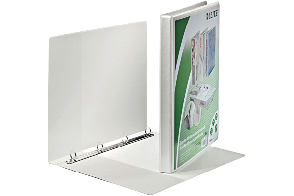 LEITZ Präs.-Ringbuch Standard 3cm 42820001 4 Ringe weiss A4+