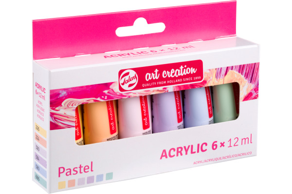 TALENS Acrylfarbe 6x12ml 9021862M Pastel