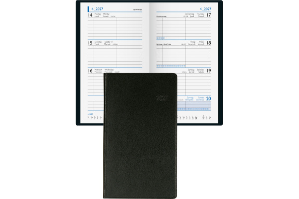 BIELLA Taschenagenda Rex Wire-O 2027 825778000 1W/2S Ersatz ML 10.1x14.2cm