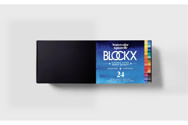BLOCKX Malkasten Aquarell 41624BXC 24 Farben