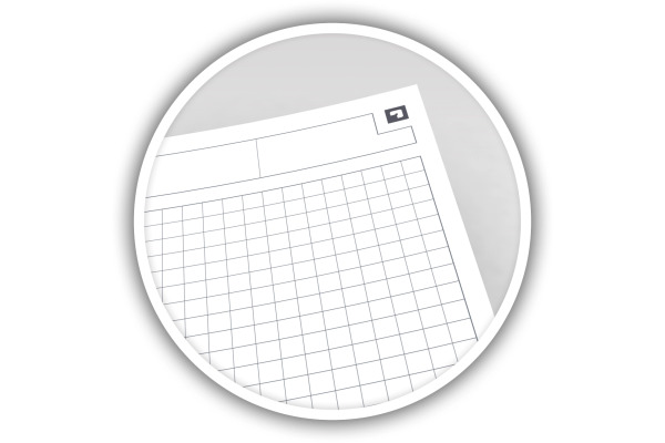 OXFORD Spiralheft International A5+ 100101849 schwarz, kariert 5mm 80 Blatt