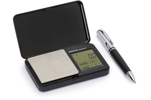 MAUL Pocket II Taschenwaage 500g 1611590 schwarz