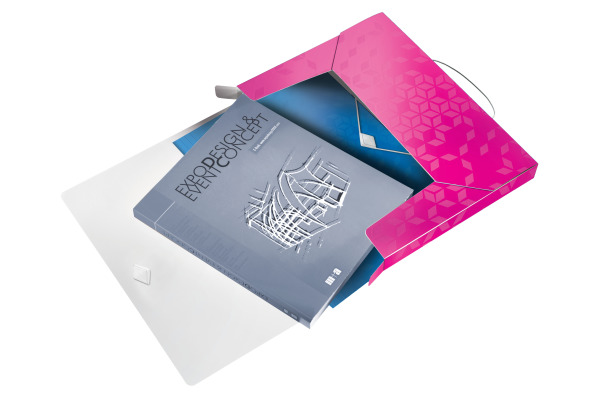 LEITZ Sammelbox WOW PP 46290023 pink 250x330x37mm