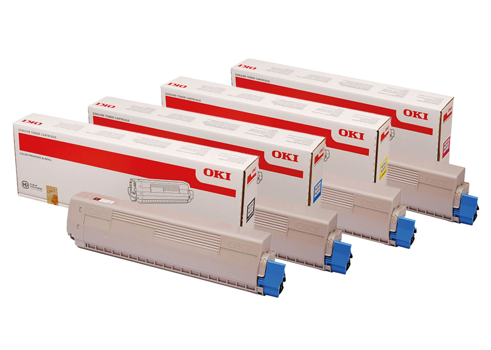 Original OKI MC853/873 SET Multipack / Set mit allen vier Farben
