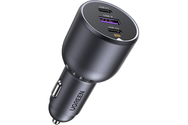 UGREEN Fast Car Charger 130W 3-Port 35025 2x USB-C, 1x USB-A