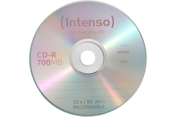 INTENSO CD-R Cake Box 80MIN/700MB 1801125 52x Printable 50 Pcs
