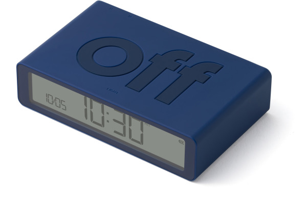 LEXON Wecker Flip Classic LR157DB9 dunkelblau, USB-C