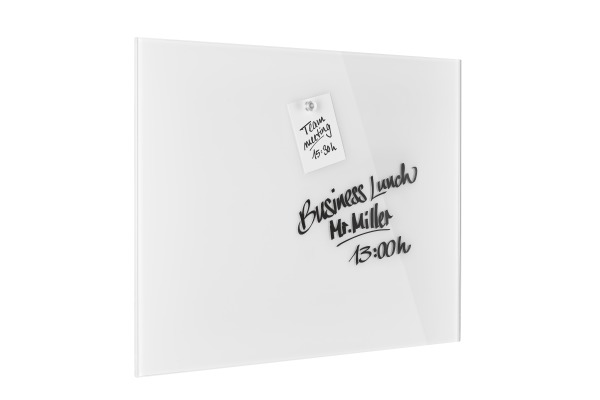 MAGNETOP. Design-Glasboard 800x600mm 13403000 weiss, magnetisch