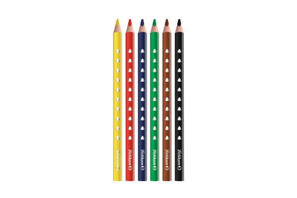 PELIKAN Buntstifte dick Silverino 700610 6 Farben