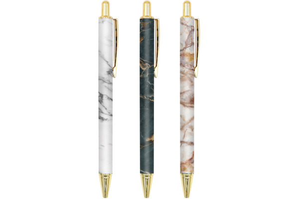 ROOST Kugelschreiber Marble Design TSKYB2301 assortiert