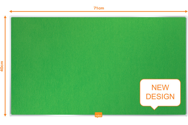 NOBO Filz-Pinntafel Widescreen 1905310 rot, 32 Zoll