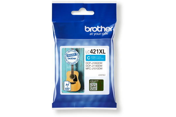 BROTHER Tintenpatrone HY cyan LC-421XLC DCP-J1050 500 Seiten