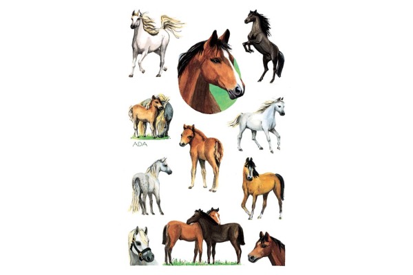 Z-DESIGN Sticker Kids 53483 Pferde 22 Stück/ 2 Blatt