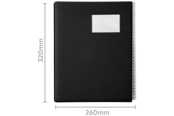 BIELLA Pultmappe Pronto A4 32043102U schwarz 31-teilig