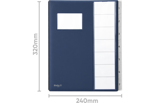 BIELLA Pultmappe Pronto A4 32040707U dunkelblau 7-teilig
