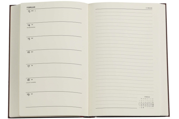 PAPERBLAN Agenda Black Edition 2027 DD1806-4 1W/2S VER Maxi HC DE 13.5x21cm