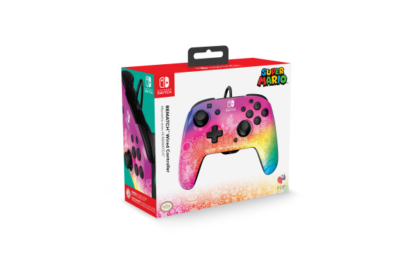 PDP Rematch Wired Controller 500-134-S NSW, Star Spectrum