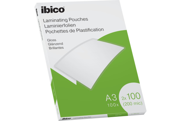 IBICO Laminiertasche A3 627320 glanz, 100my 100 Stk