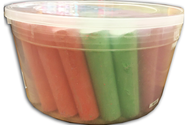 ROOST Strassenkreide Eimer 720461 8 Farben 50 Stangen