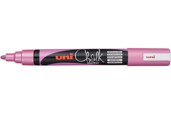 UNI-BALL Chalk Marker 1.8-2.5mm PWE-5M PI Metallic rosa