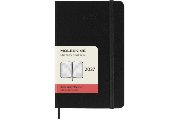 MOLESKINE Agenda Classic Pocket 2027 DHB12DC2Y 1T/1S schwarz HC 9x14cm