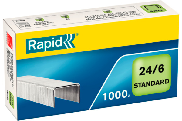 RAPID Heftklammern 24/6 mm 24855600 verzinkt 1000 Stück