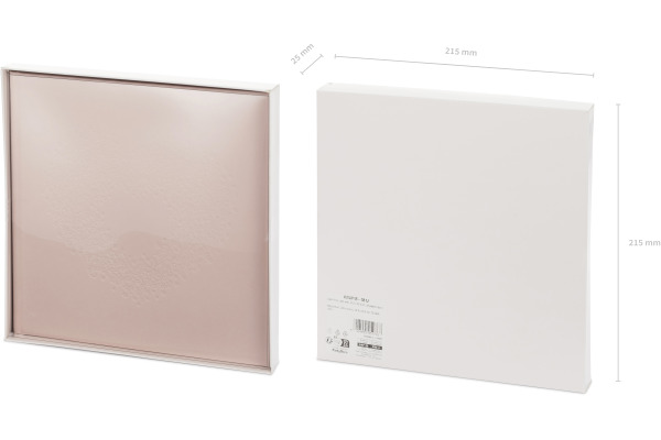 PARTYDECO Gästebuch 20.5x20.5cm KWAP48081 hellrosa 44 Seiten