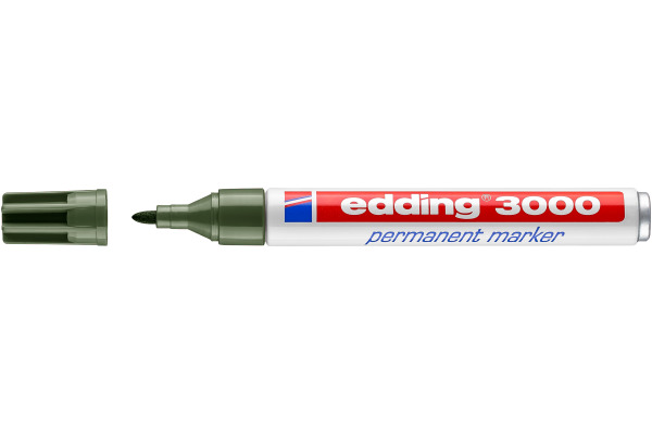 EDDING Permanent Marker 3000 1,5-3mm 3000-15 olivgrün