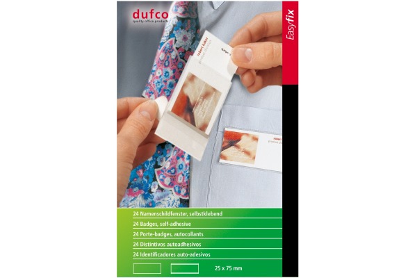 DUFCO Namensschilder 53002.425 25x75mm 24 Stück