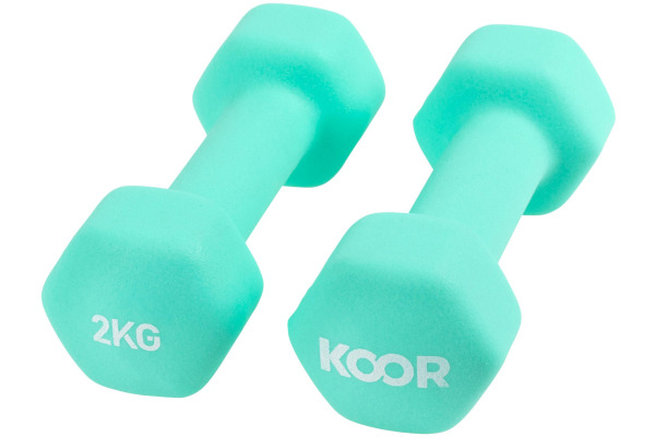 KOOR Kurzhantel Set 2kg F00912 mint 2 Stück