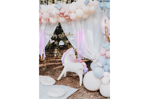 PARTYDECO Folienballon 95x86cm FB247 Einhorn