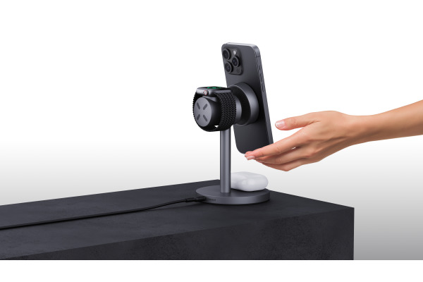 AUKEY MagFusion 3-IN-1 Fastcharger LC-MC311 Qi2 Wirel.Charger 15W, Black