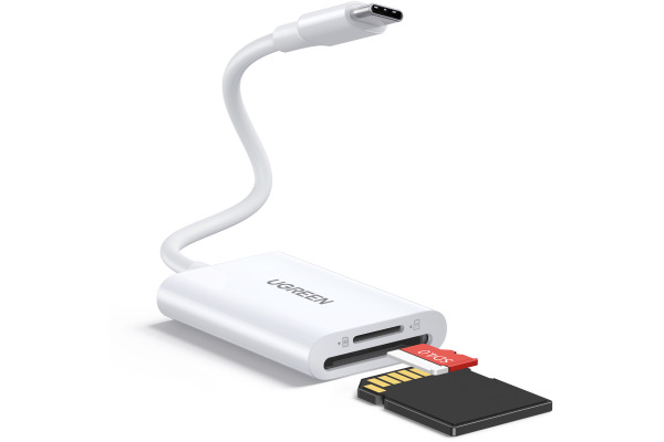 UGREEN Card Reader USB-C 3.0 35506 SD,TF, White