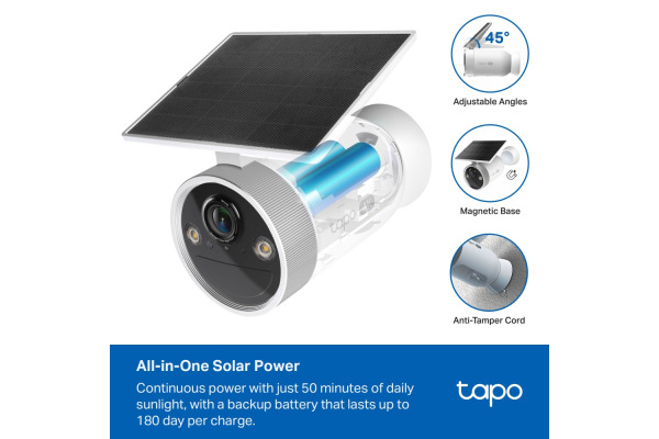 TP-LINK Enhanced AI Solar-Security Cam TAPOC465 4K