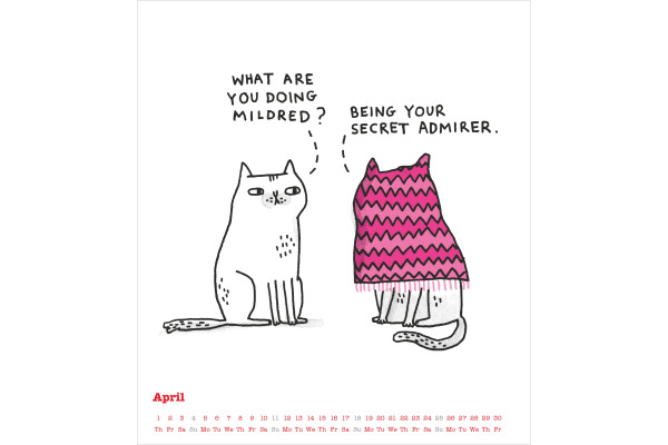 ALPHA EDI Bildkalender 2027 161399 Cats Life & Dogs Life 30x30cm