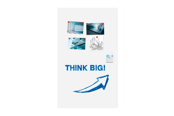 LEGAMASTE Whiteboard 119.5x200x3.2cm 7-106121 Wall-UP Stahl emailliert