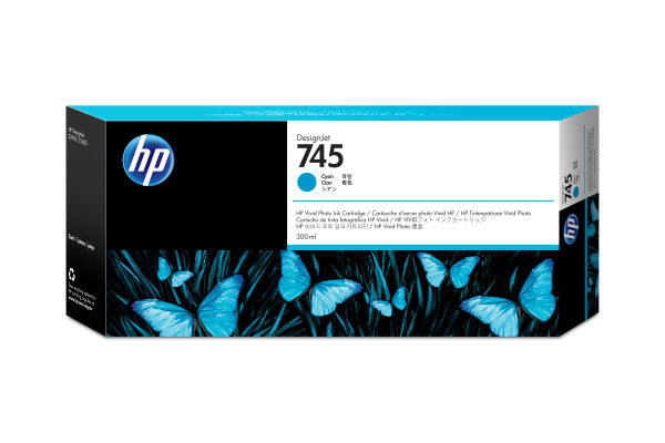 HP Tintenpatrone 745 cyan F9K03A DesignJet Z5600 300ml
