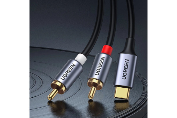 UGREEN Audio Cabel with Chip 1.5m 20193 USB-C Male to 2xRCA Male BB