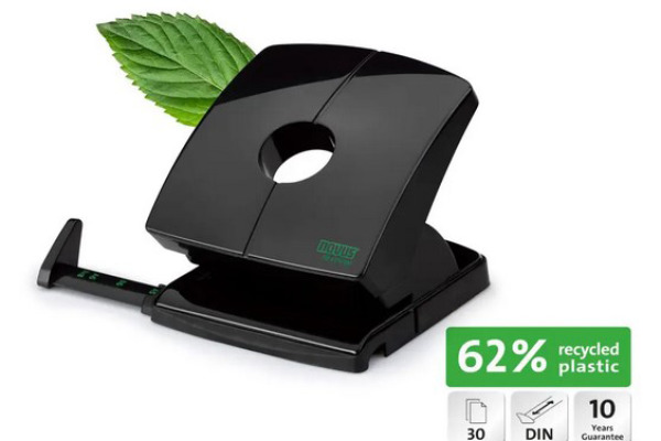 NOVUS Bürolocher B 230 re+new B230 0250 schwarz 30 Blatt
