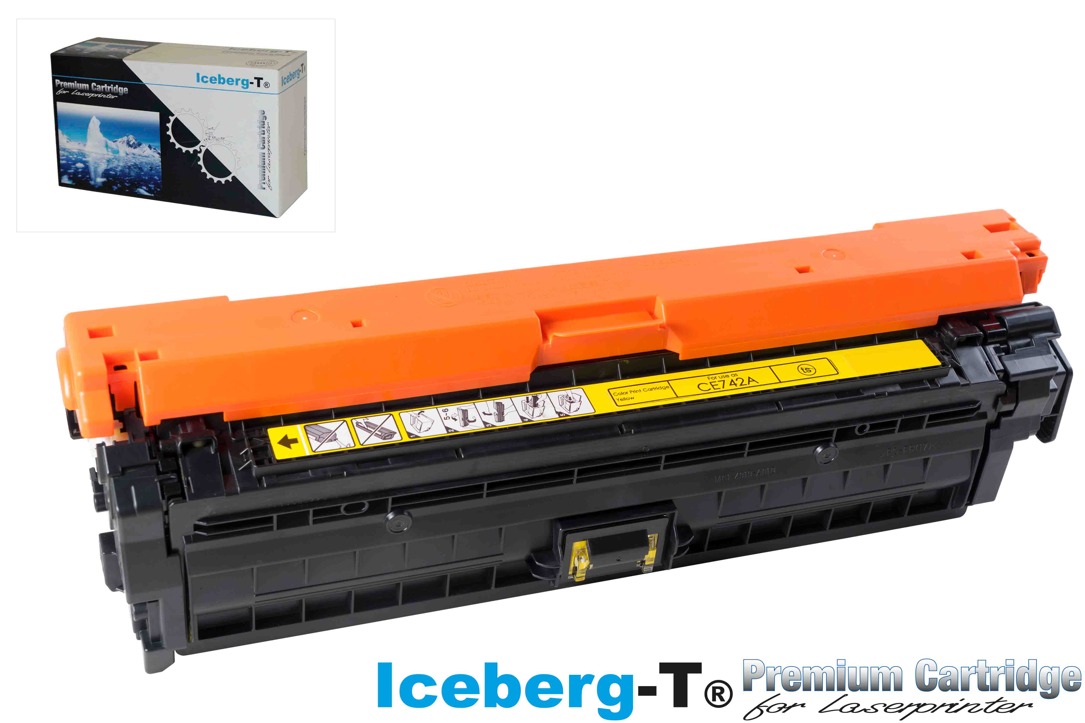 Iceberg-T Toner CE742A / 307A 7'300 Seiten, yellow