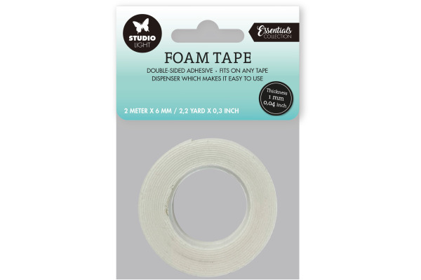 STUDIO LI Schaumklebeband 0.1cm FOAMT02 doppelseitig 2 Meter