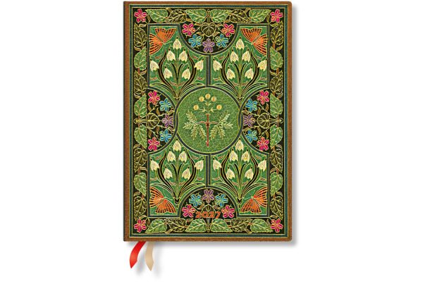 PAPERBLAN Agenda Blühende Poesie 2027 DD1776-0 1W/2S HOR Midi HC DE 13x18cm