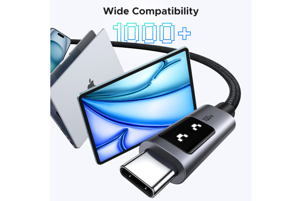 UGREEN Uno Fast ChargingCable 100W 35501 5A, USB-C-USB-C,PD,Bl.1m